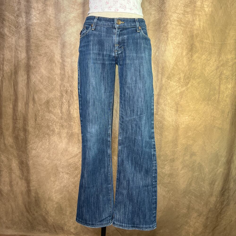 Y2K Rock & Republic Jeans Low Rise Bootcut Flare Embroidered Denim Indie Sleaze